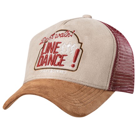 Stars & Stripes Basecap Truckercap Cap »LINE DANCE« bordeaux