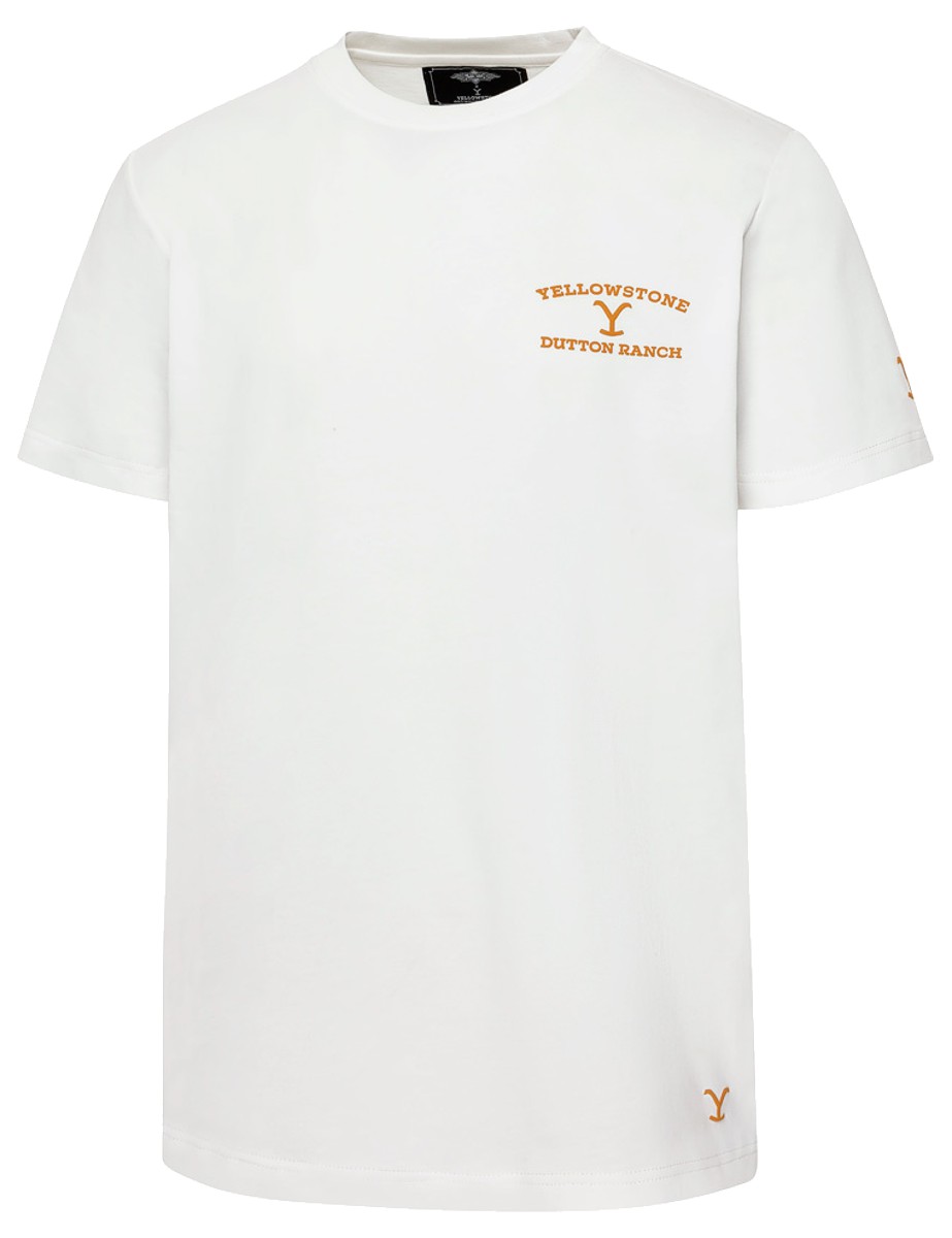 Stars & Stripes T-Shirt YELLOWSTONE »Horse« Weiß