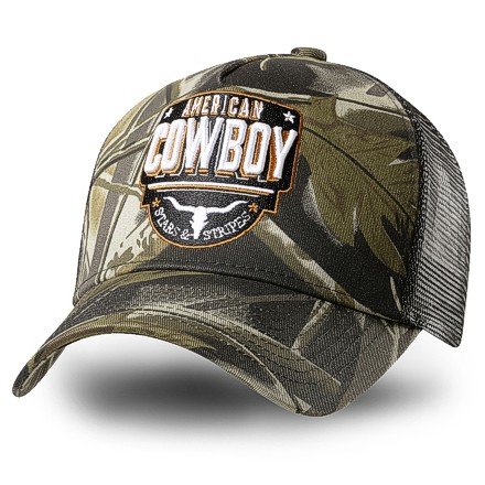 Stars & Stripes Basecap Truckercap Cap »AMERICAN COWBOY«