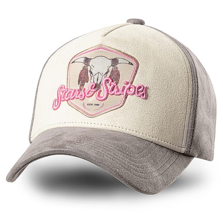 Stars & Stripes Basecap Truckercap Cap »BUFFALO« pink
