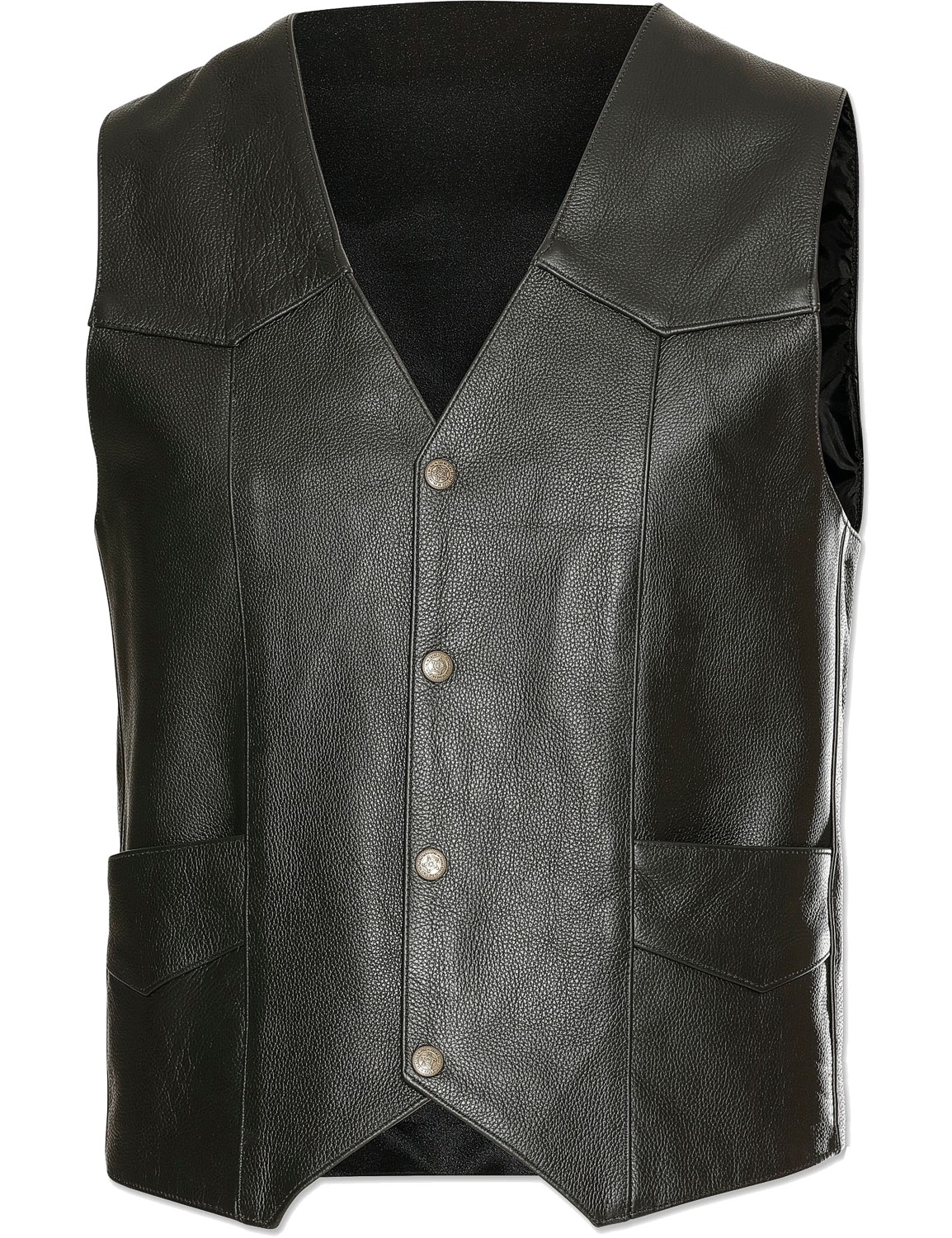 Stars & Stripes Herren Weste Leder »W-01« Gr.M