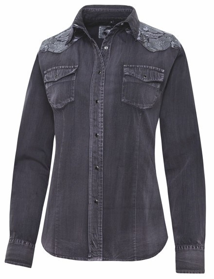 Stars & Stripes Damen Westernbluse »WILMA«