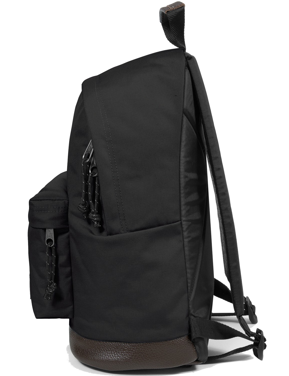 Soldat Boden Akademie eastpak rucksack schwarz mit lederboden nackt