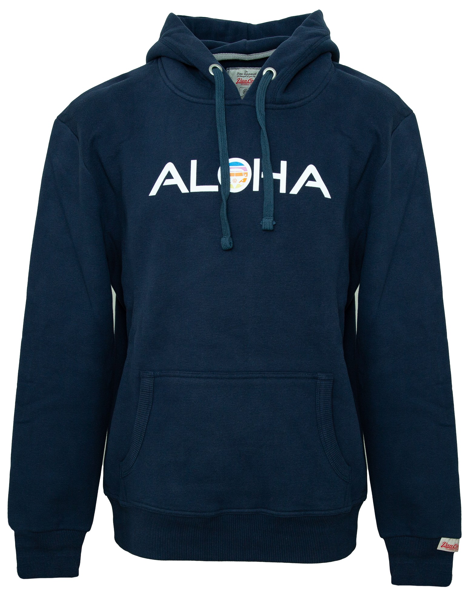 Herren Hoodie VW Bulli ALOHA RETRO Blau Gr.S