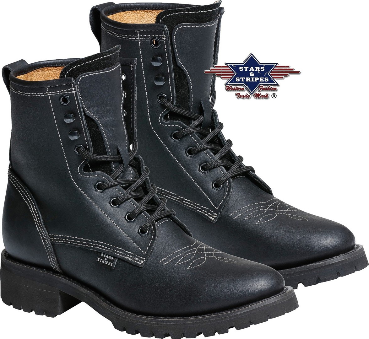 Stars & Stripes Western-Boots Westernstiefel »WB35« Schwarz Gr.37
