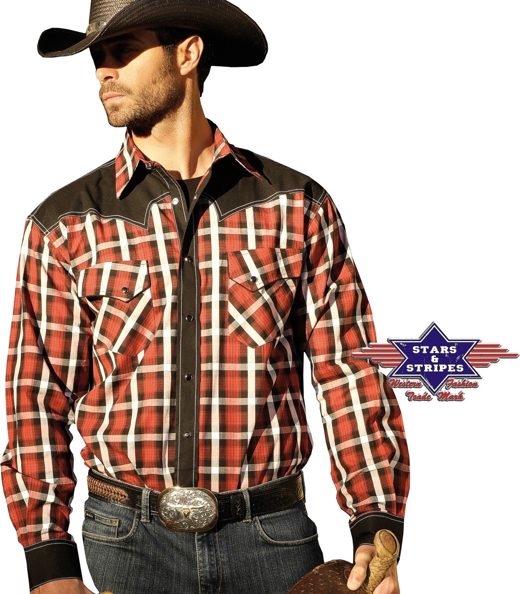 Stars & Stripes Herren Westernhemd »JAYDEN« Karo Gr.S
