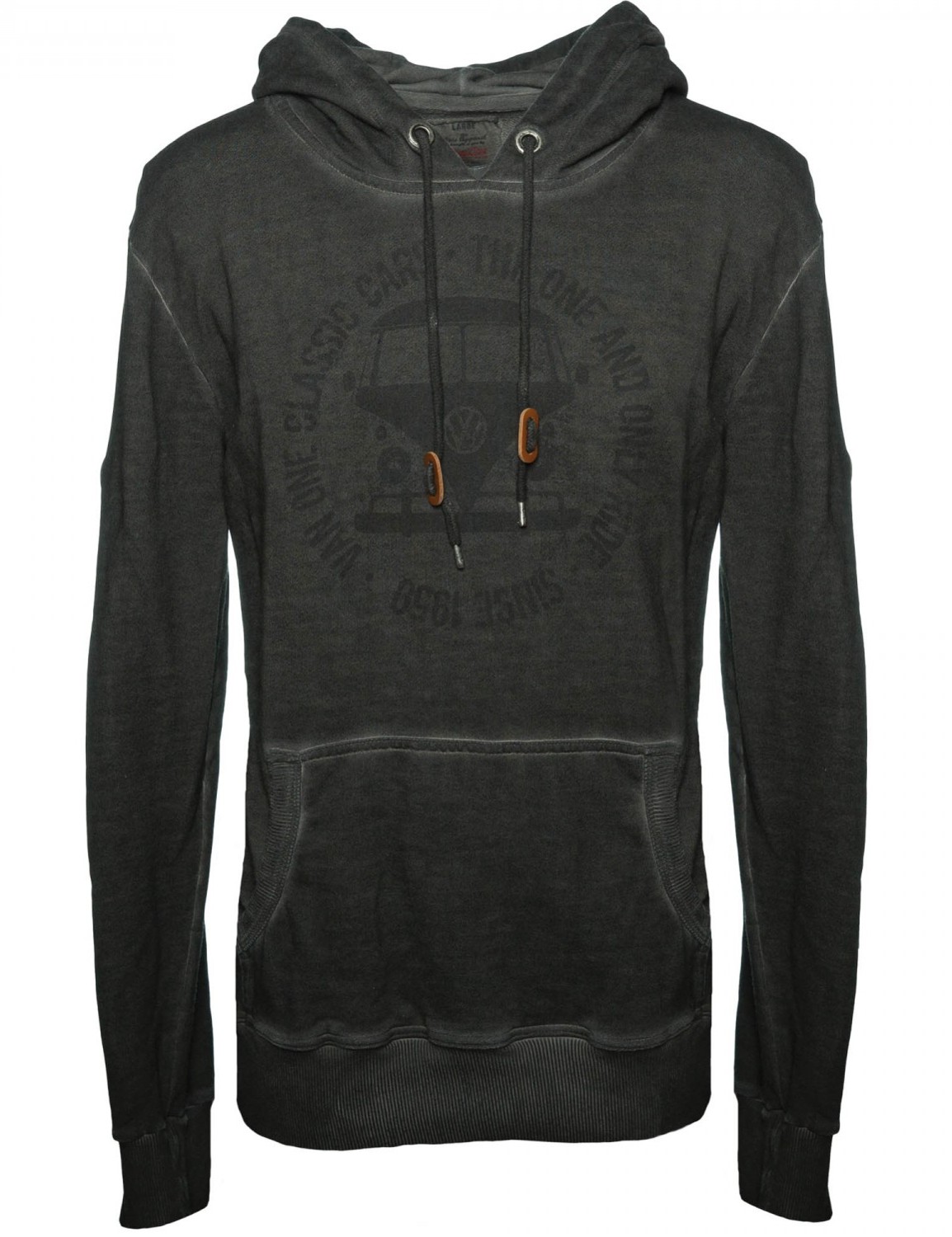 Herren Hoodie VW Bulli BULLI FACE USED Black Gr.S