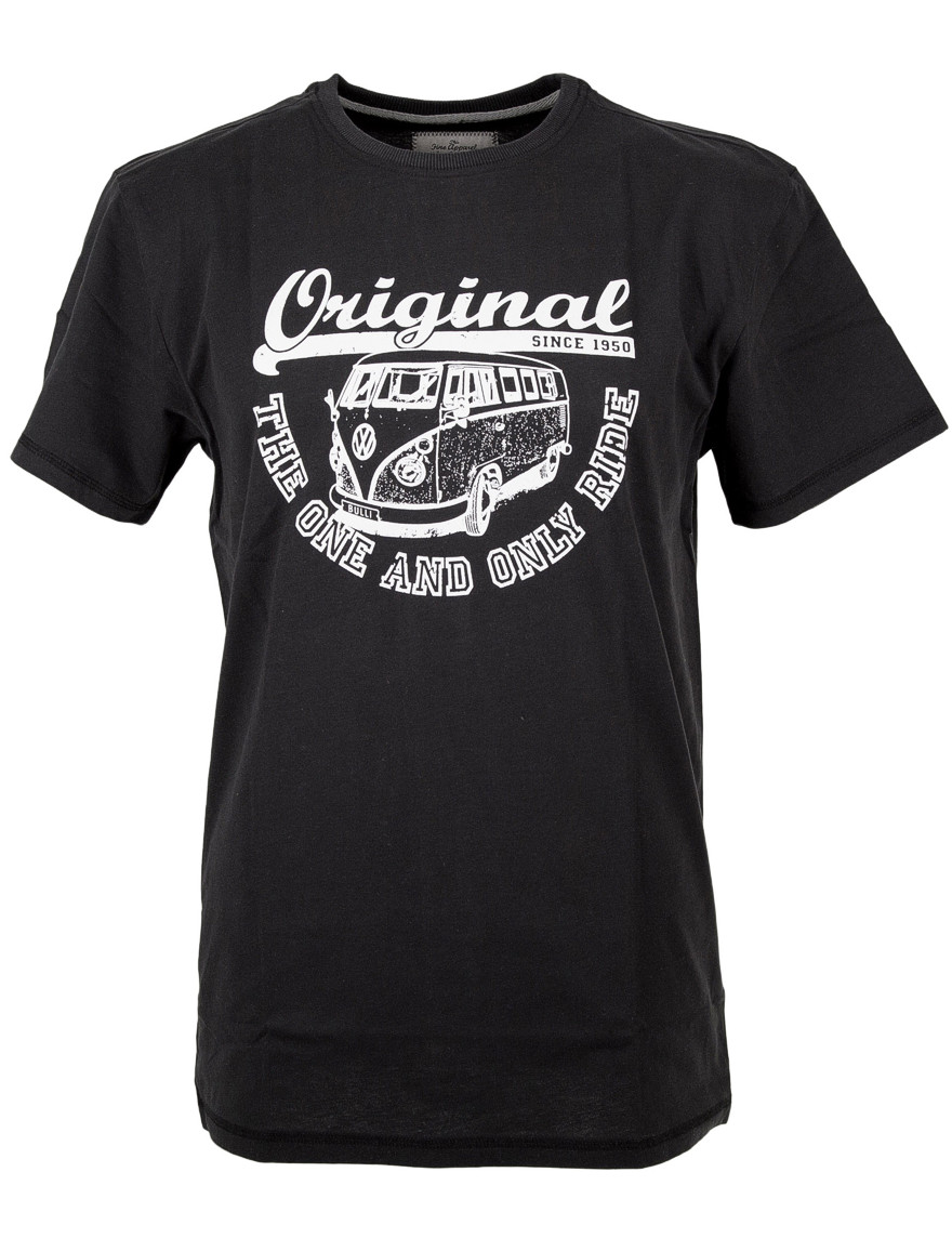 Herren T-Shirt VW Bulli ORIGINAL RIDE Black / White Gr.S
