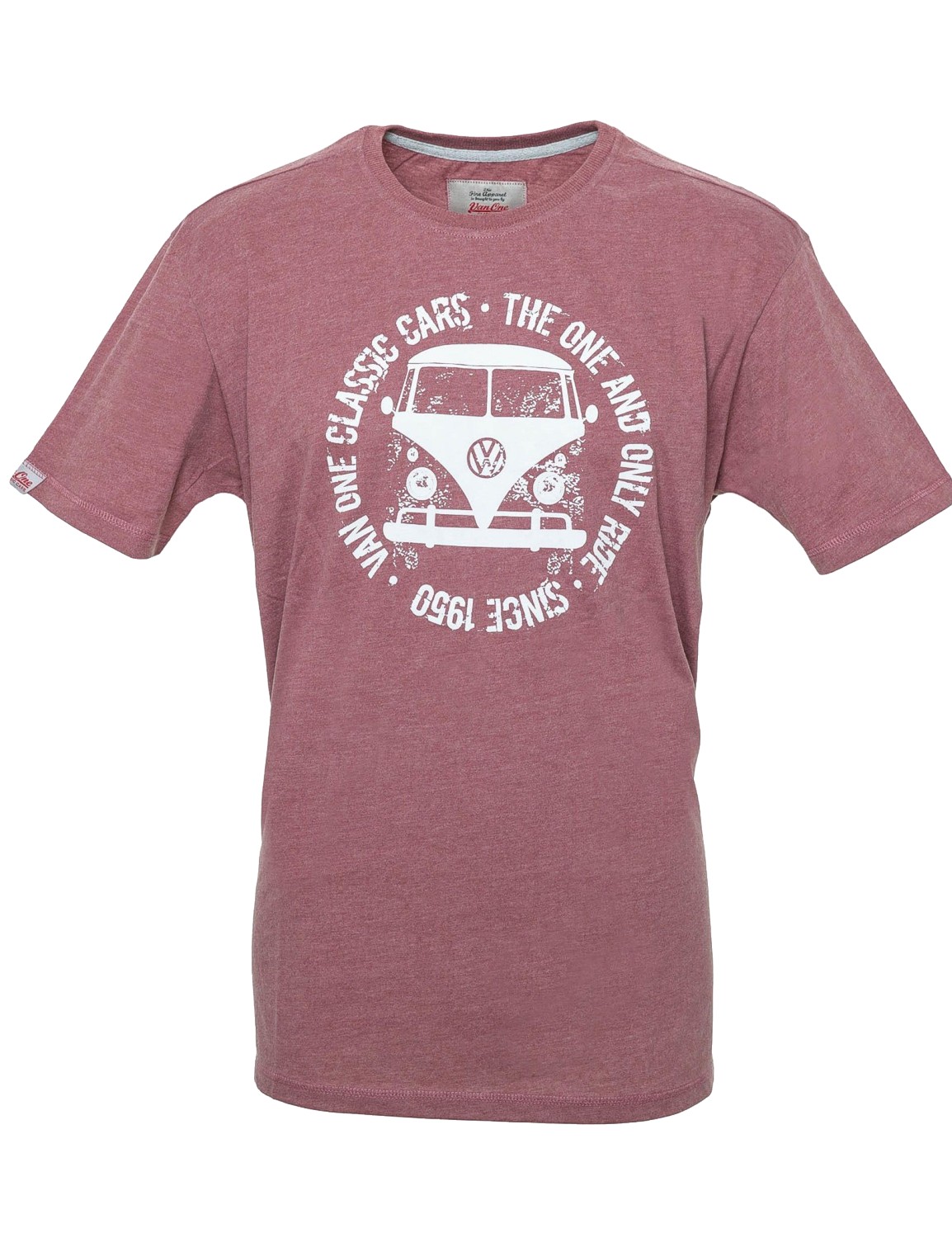 Herren T-Shirt VW Bulli Bulli FACE USED New Red / White Gr.S
