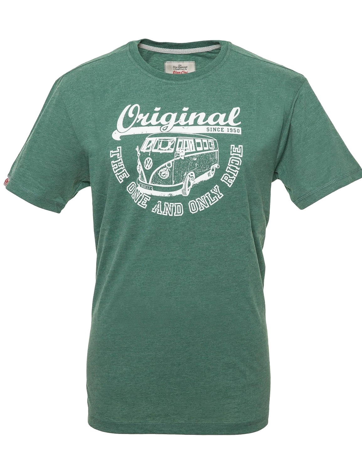 Herren T-Shirt VW Bulli ORIGINAL RIDE New Green / White Gr.S